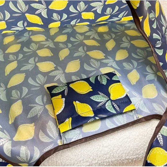 Lemon Print Shoppers Dream Re-Usable Large 40 lb Capacity Tote Bag NWT - Picture 4 of 5